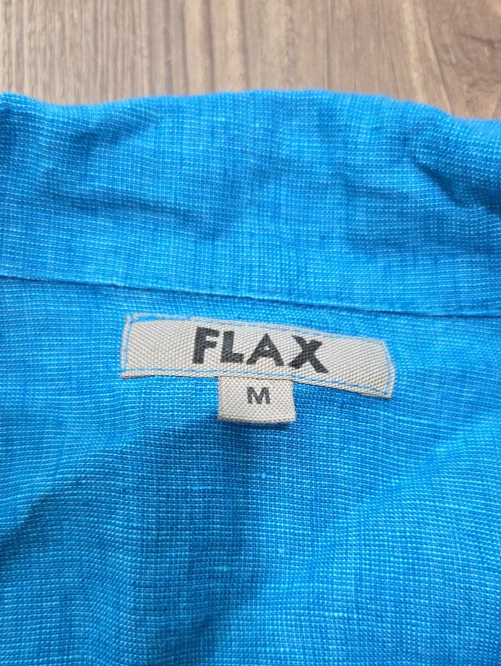 FLAX Linen Collared Top - Picture 3 of 4
